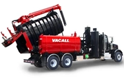 New Vacall Hydro Excavator in red